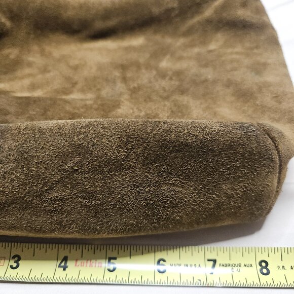 Suede Apostrophe shoulder bucket bag - Picture 5 of 6